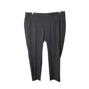Sean John Dress Pants Men's Size 40 W X 30 L Gray Purple Plaid
